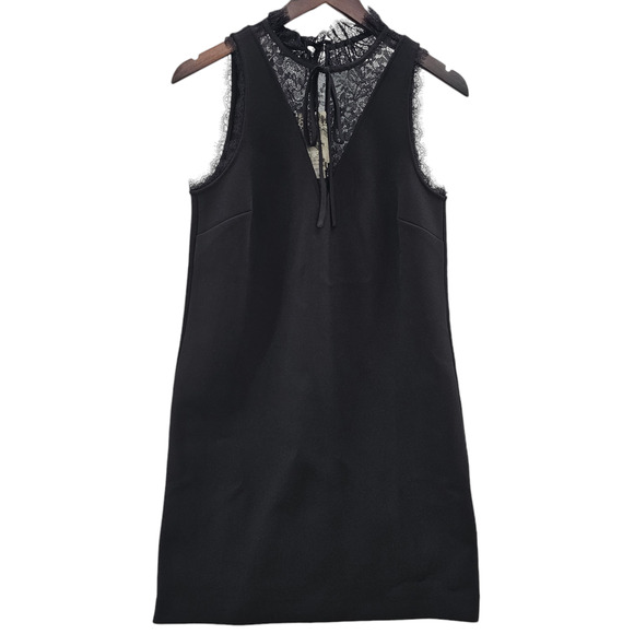 NWT Ted Baker Dress Womens 6 Ted Baker 2 Black Chharis Shift Sleeveless Stretch - Picture 11 of 16